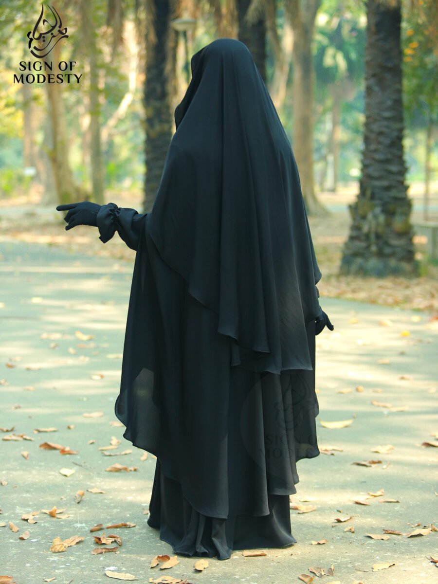 লুপ পকেটসহ হিজাব