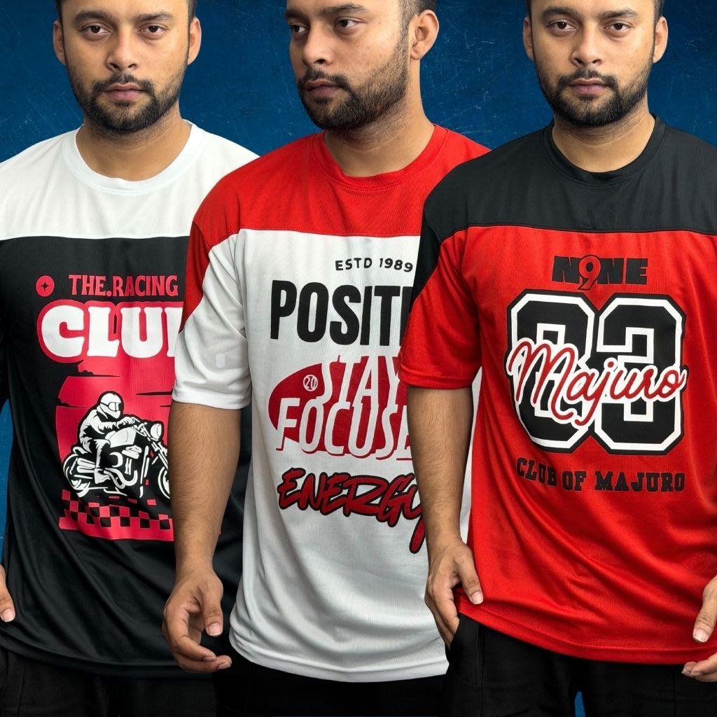 Drop Shoulder T-shirt 3pc Combo