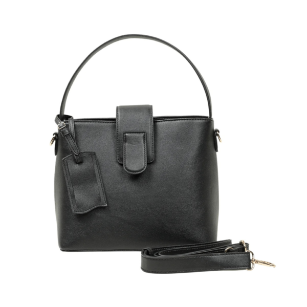 BLACK PU LEATHER BAG
