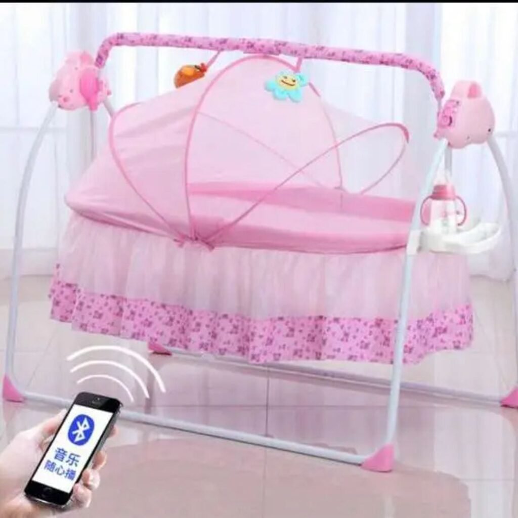 Smart Care Baby Cradle /Bed 4 in 1 with remote Control and Accessories