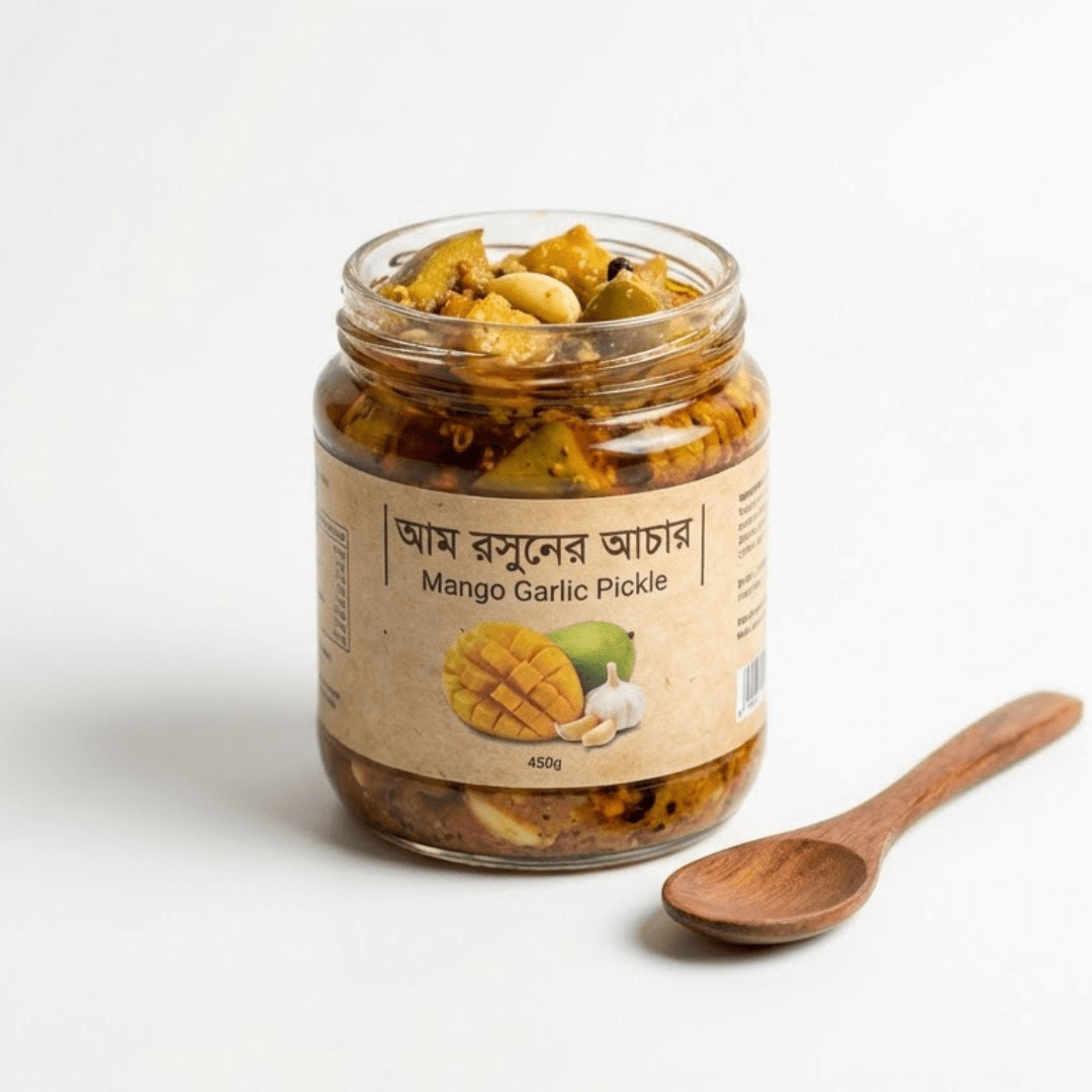 আম রসুনের আচার | Mango Garlic Pickle